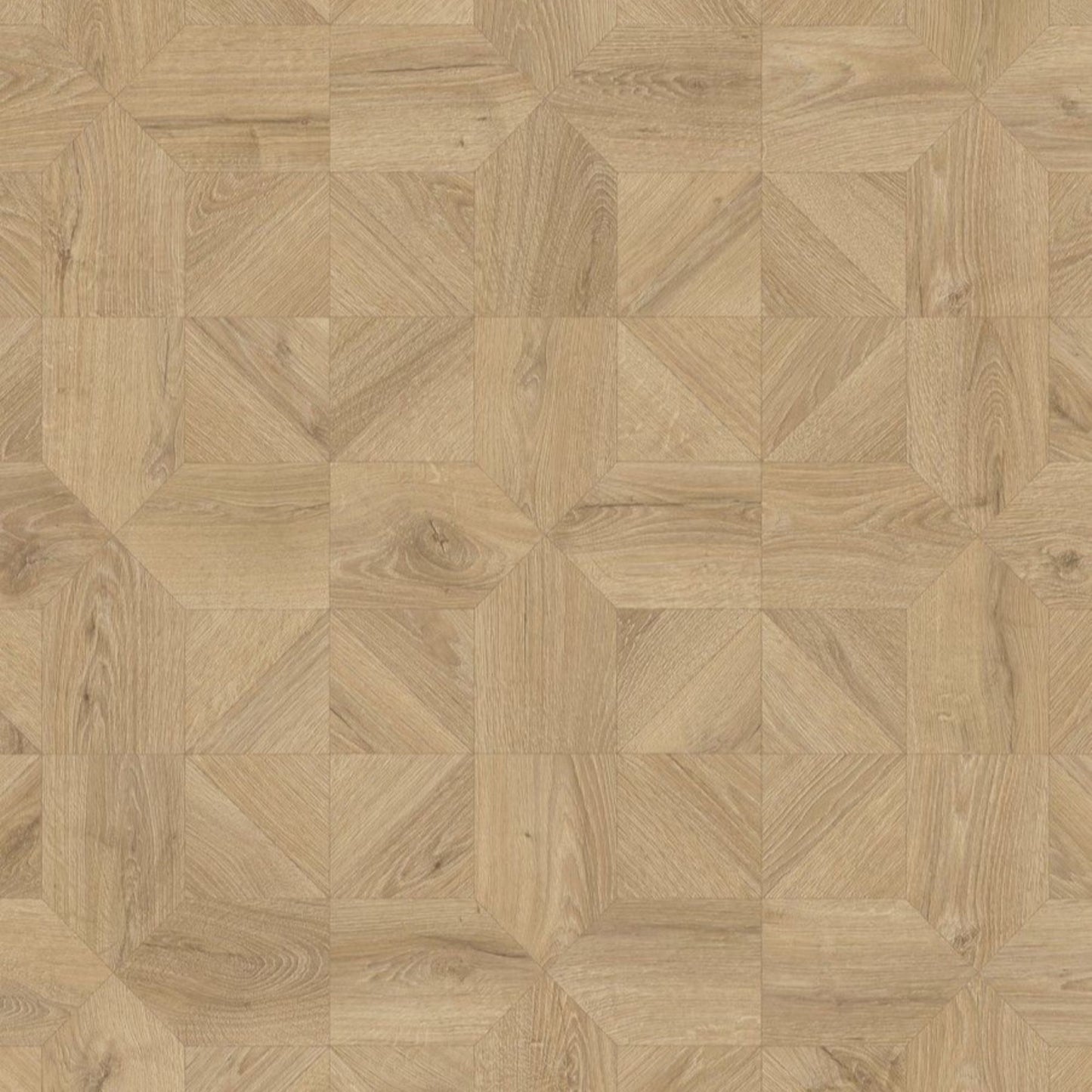 Pavimento in Laminato IMPRESSIVE PATTERNS ROVERE REALE NATURALE QUICK-STEP on posa geometrica, bisellatura naturale, impermeabilità totale