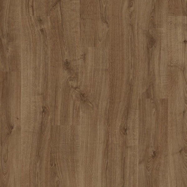 Pavimento in Laminato ELIGNA ROVERE NEWCASTLE MARRONE QUICK-STEP impermeabile con posa Uniclic, classe 32, per ambienti residenziali ad alta frequenza