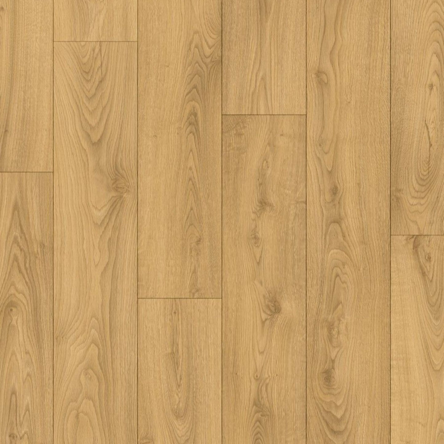 Pavimento in Laminato CLASSIC ROVERE SABBIA QUICK-STEP impermeabile classe 32 con sistema Uniclic, compatibile con riscaldamento a pavimento