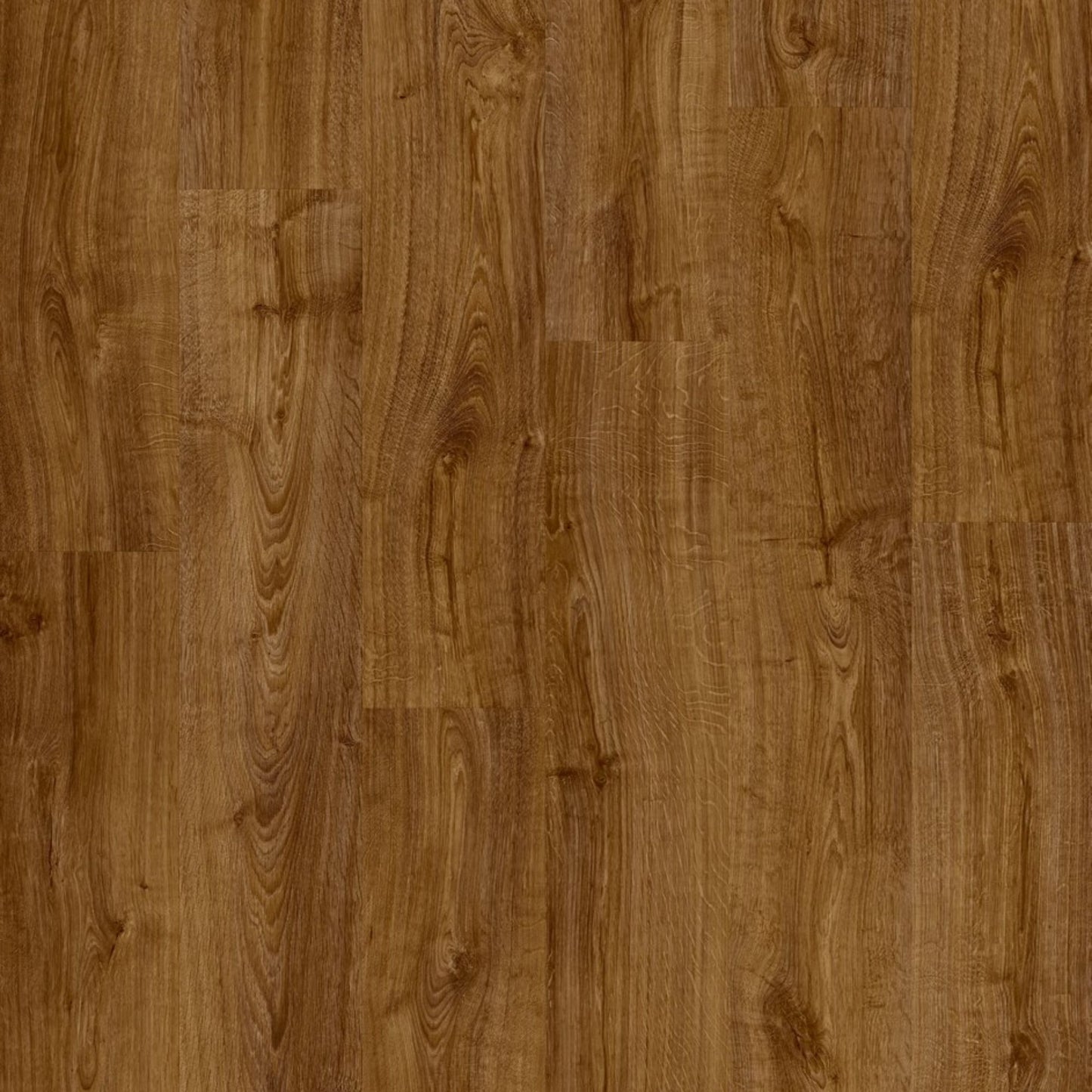 Pavimento in PVC BLOOM ROVERE D'AUTUNNO MARRONE QUICK-STEP a doga media tonalità marrone che richiama ambienti caldi e accoglienti