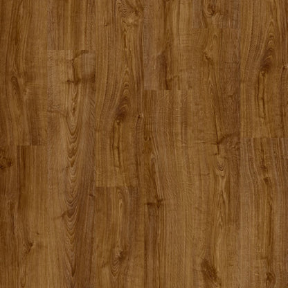 Pavimento in PVC BLOOM ROVERE D'AUTUNNO MARRONE QUICK-STEP a doga media tonalità marrone che richiama ambienti caldi e accoglienti