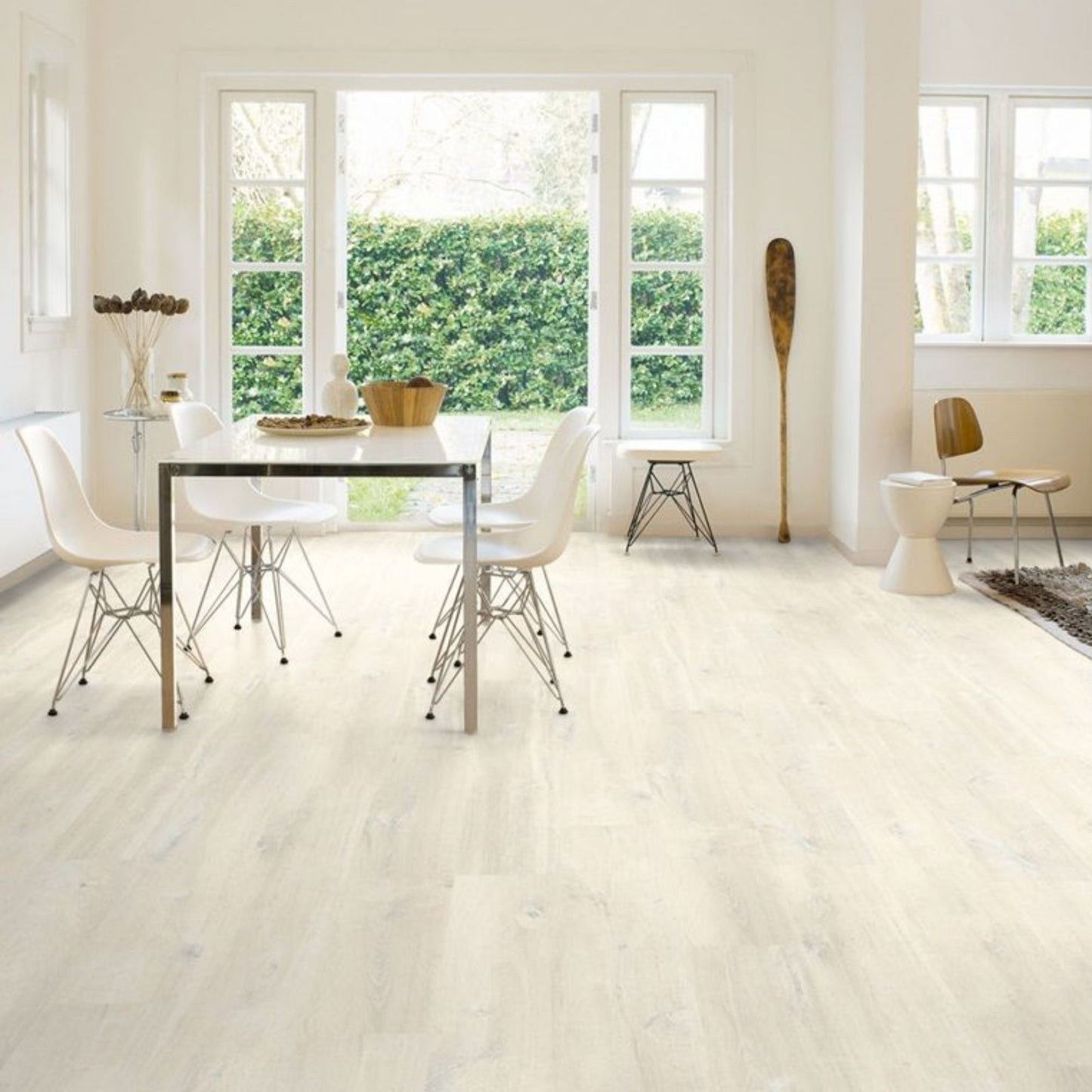 Pavimento in Laminato CREO ROVERE CHARLOTTE BIANCO QUICK-STEP effetto legno naturale, resistenti, compatibili con riscaldamento a pavimento