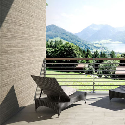 Piastrelle METROPOLIS RIGA BEIGE 30x60mm - IDEA CERAMICA Gres porcellanato moderno effetto rigato per rivestimenti contemporanei