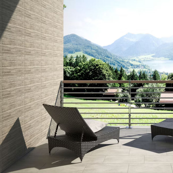 Piastrelle METROPOLIS RIGA BEIGE 30x60mm - IDEA CERAMICA Gres porcellanato moderno effetto rigato per rivestimenti contemporanei