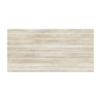 Piastrelle METROPOLIS RIGA BEIGE 30x60mm - IDEA CERAMICA Gres porcellanato moderno effetto rigato per rivestimenti contemporanei