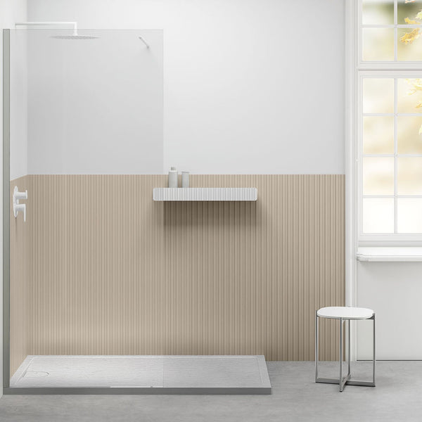 # PIATTO DOCCIA KOU dal design innovativo - FIORA BATH griglia coordinata e sistema scarico integrato resistente