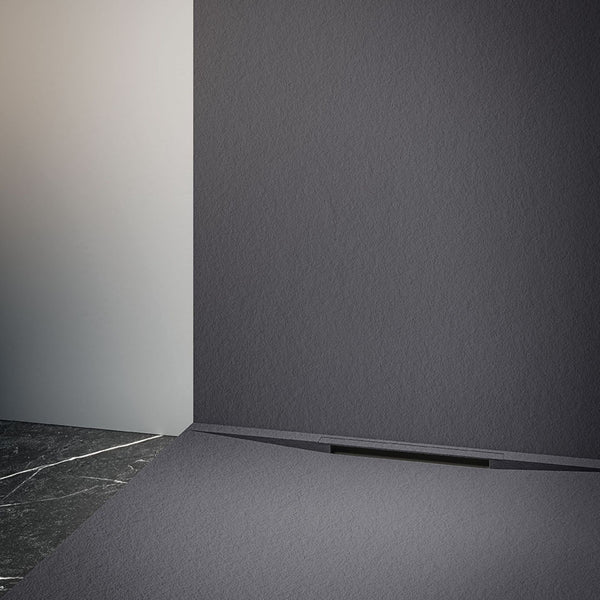 # PIATTO DOCCIA LIMITE lineare con piletta nascosta - FIORA BATH design innovativo griglia abbinata