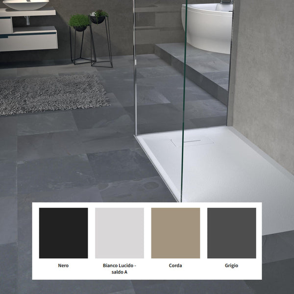 # PIATTO DOCCIA Novosolid - NOVELLINI Texture naturale effetto pietra