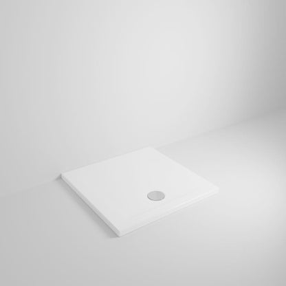 # PIATTO DOCCIA QUADRATO con SCARICO ESTERNO H4cm SQUASH - CERAMICA DOLOMITE installazione sopra filo pavimento per bagno