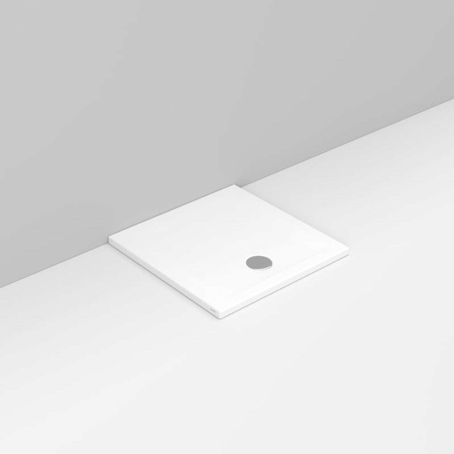 # PIATTO DOCCIA QUADRATO con SCARICO ESTERNO H4cm SQUASH - CERAMICA DOLOMITE installazione sopra filo pavimento per bagno