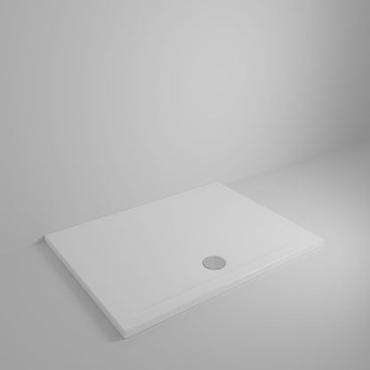 # PIATTO DOCCIA RETTANGOLARE con SCARICO ESTERNO H4cm SQUASH - CERAMICA DOLOMITE installazione sopra filo pavimento per bagno