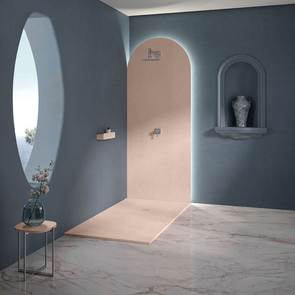 # PIATTO DOCCIA SILEX TITAN leggero e resistente - FIORA BATH design innovativo, sostenibile e facile da installare