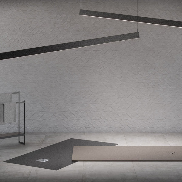 # PIATTO DOCCIA SILEX TITAN leggero e resistente - FIORA BATH design innovativo, sostenibile e facile da installare