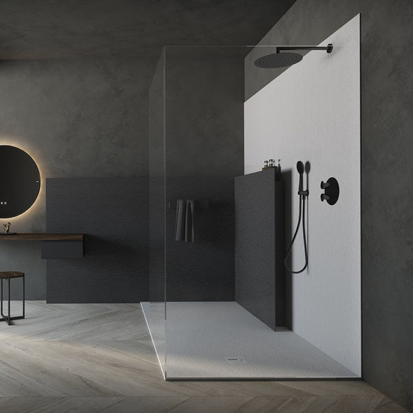 # PIATTO DOCCIA SILEX TITAN leggero e resistente - FIORA BATH design innovativo, sostenibile e facile da installare