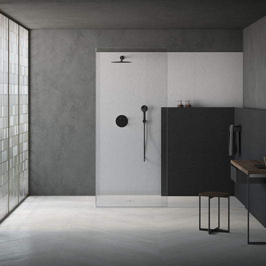 # PIATTO DOCCIA SILEX TITAN leggero e resistente - FIORA BATH design innovativo, sostenibile e facile da installare