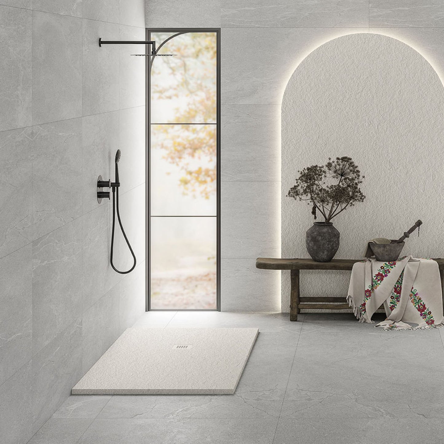 # PIATTO DOCCIA SILEX design su misura - FIORA BATH rispondere a ogni esigenza di stile e spazio