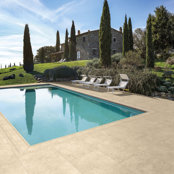 # PIERRE D'AVIGNON Gres effetto pietra naturale provenzale - TAGINA piastrelle con finiture indoor outdoor