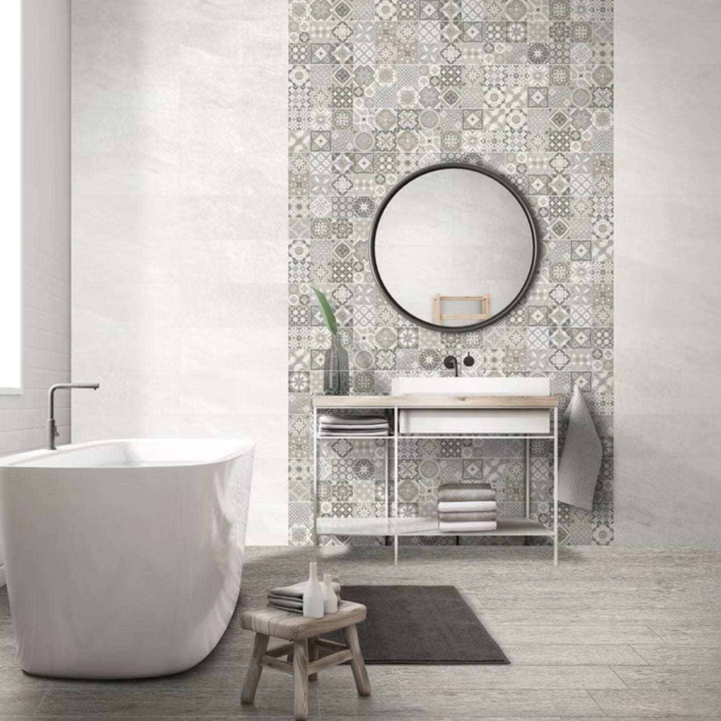 POLIS SAVOIA ITALIA rivestimenti in bicottura effetto pietra naturale per pareti bagno e living