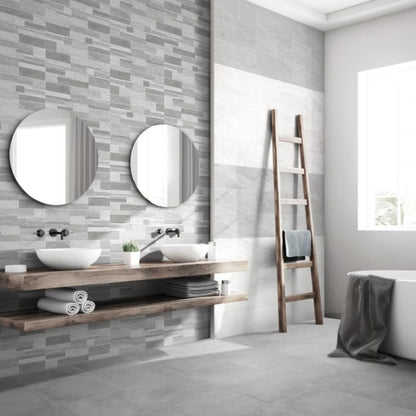 POLIS SAVOIA ITALIA rivestimenti in bicottura effetto pietra naturale per pareti bagno e living