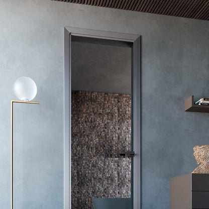 # PORTA LUNA - RES ITALIA Sistema con telaio ridotto in alluminio e ampia gamma di vetri personalizzabili