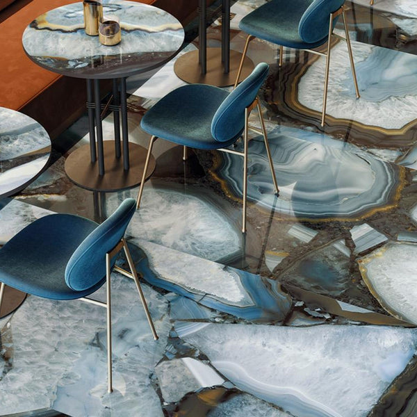 # TELE DI MARMO PRECIOUS - EMILCERAMICA maestose grandi lastre 1mpreziosite dalla finitura lucida