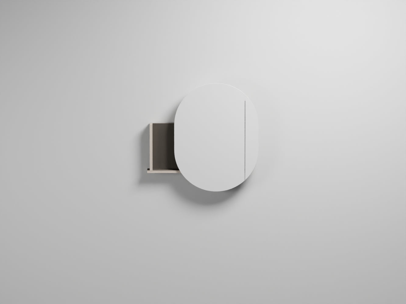 # SPECCHIO CONTENITORE DESTRO anti-graffio per bagno THEO - CIELO complementi d'arredo multifunzionale in Fenix