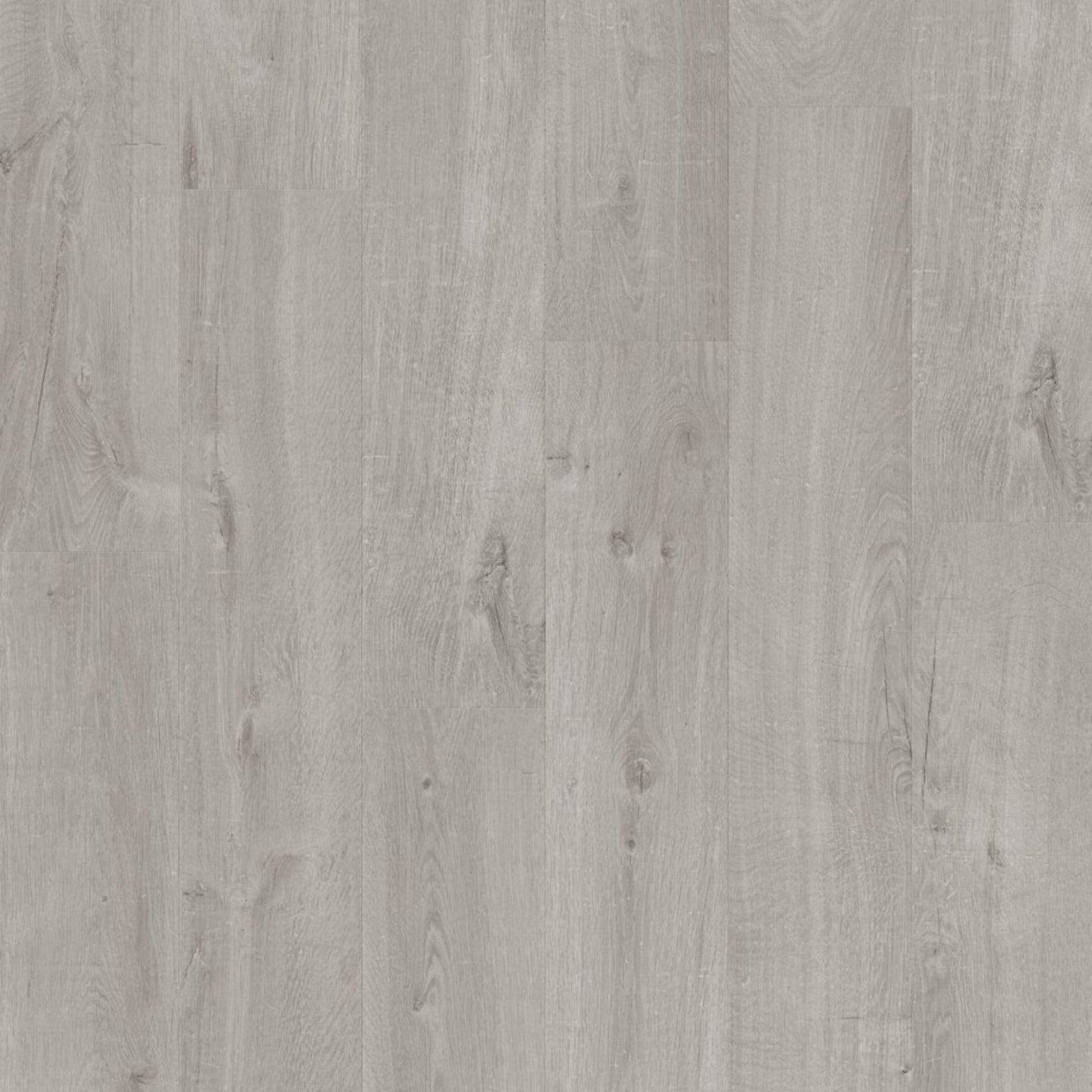 Pavimento in PVC BLOOM ROVERE COTONE GRIGIO FREDDO QUICK-STEP con doga media e sistema Uniclic per ambienti residenziali