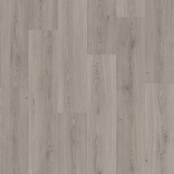 Pavimento in PVC BLOOM GRIGIO NATURALE QUICK-STEP esistente a graffi e macchie, impermeabile e compatibile con riscaldamento a pavimento
