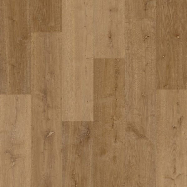 Pavimento in PVC BLOOM ROVERE AFFUMICATO ELEGANTE QUICK-STEP a doga media con Uniclic e bisellatura naturale