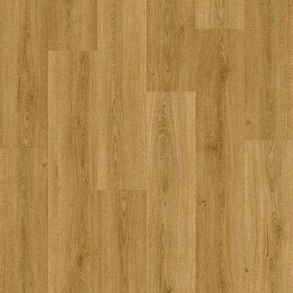 Pavimento in PVC BLOOM ROVERE FUMÈ NATURALE QUICK-STEP doga media con sistema Uniclic e tecnologia Hydroseal