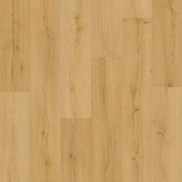 Pavimento in PVC BLOOM ROVERE MIELE SPAZZOLATO QUICK-STEP effetto legno naturale doga media con Uniclic