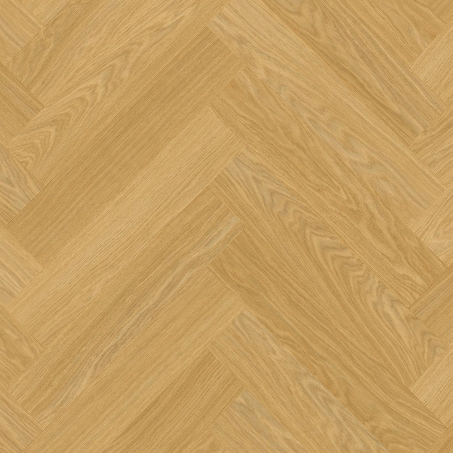 Pavimento in PVC CIRO ROVERE MIELE QUICK-STEP motivo a spina di pesce, sistema Unizip e materassino integrato impermeabile