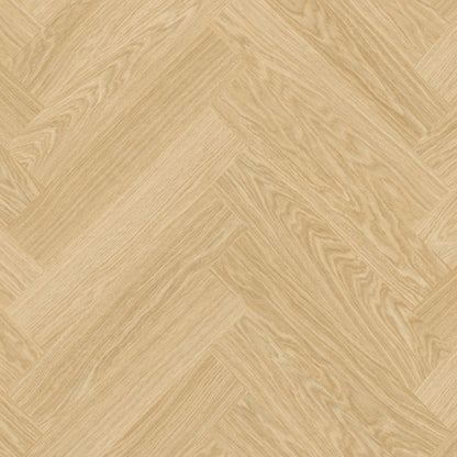 Pavimento in PVC CIRO ROVERE PURO BLUSH QUICK-STEP spina di pesce con sistema Unizip favorisce la luminosità naturale