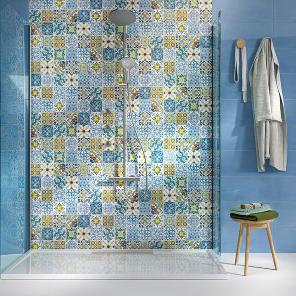 Piastrella PORTOFINO AZZURRO 25x60mm - IDEA CERAMICA Gres porcellanato per rivestimenti bagno e cucina