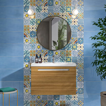 Piastrella PORTOFINO AZZURRO 25x60mm - IDEA CERAMICA Gres porcellanato per rivestimenti bagno e cucina