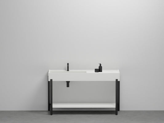 # LAVABO PLINIO 140 CON PIANO in ceramica - CIELO finiture pregiate e stile moderno per bagno di lusso