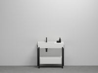 # LAVABO PLINIO 85 CON CASSETTO in ceramica - CIELO finiture pregiate e stile moderno per bagno di lusso