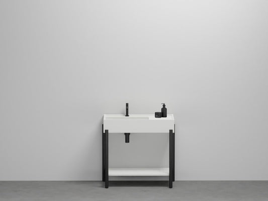 # LAVABO PLINIO 85 CON PIANO in ceramica - CIELO finiture pregiate e stile moderno per bagno di lusso
