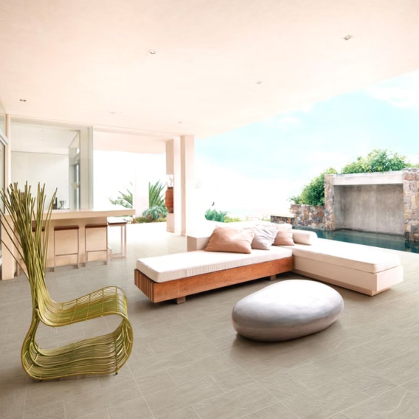 ROCKS SAVOIA ITALIA Piastrelle in gres porcellanato effetto pietra naturale contemporanea per pavimenti e rivestimenti interni ed esterni