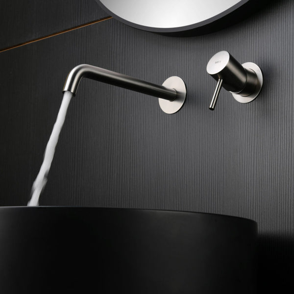 # RUBINETTO LAVABO MONOCOMANDO DA INCASSO MONZA - IMEX in nichel spazzolato