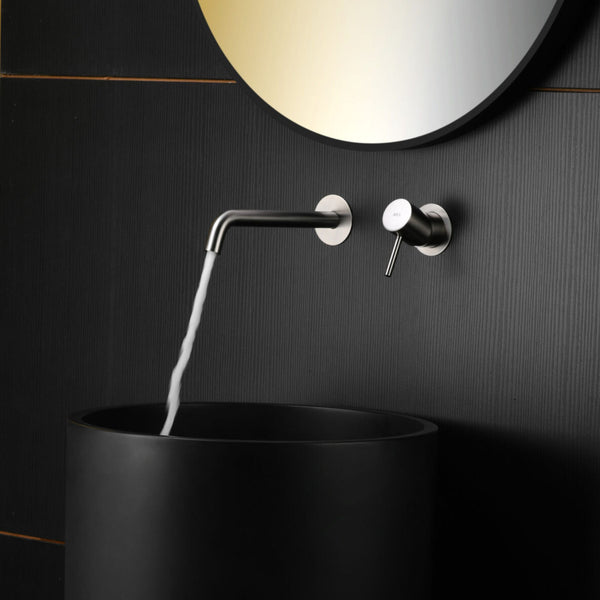 # RUBINETTO LAVABO MONOCOMANDO DA INCASSO MONZA - IMEX in nichel spazzolato