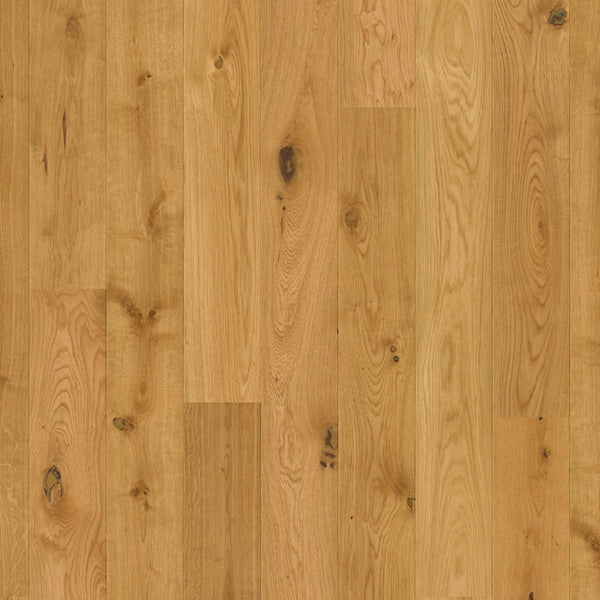 Pavimento in PARQUET AMATO ROVERE ALBA EXTRA OPACO QUICK-STEP effetto legno impermeabile con tecnologia Wood for Life