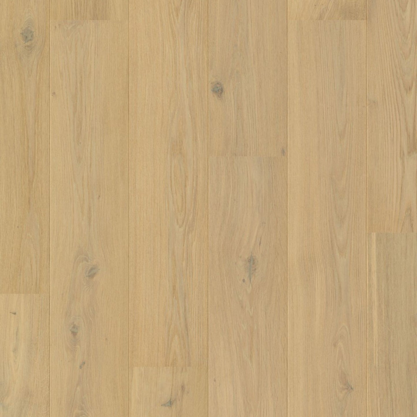 Pavimento in PARQUET CASCADA ROVERE BIANCO PERLA EXTRA OPACO QUICK-STEP effetto legno crea ambienti luminosi e raffinati senza riflessi eccessivi