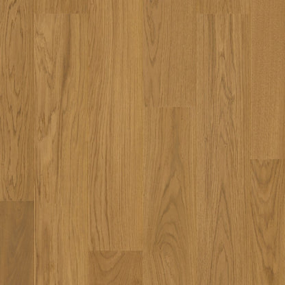 Pavimento in PARQUET CASCADA ROVERE CASTANO CHIARO EXTRA OPACO QUICK-STEP ideale in soggiorni con ampie vetrate o in open space dove la luce varia durante la giornata