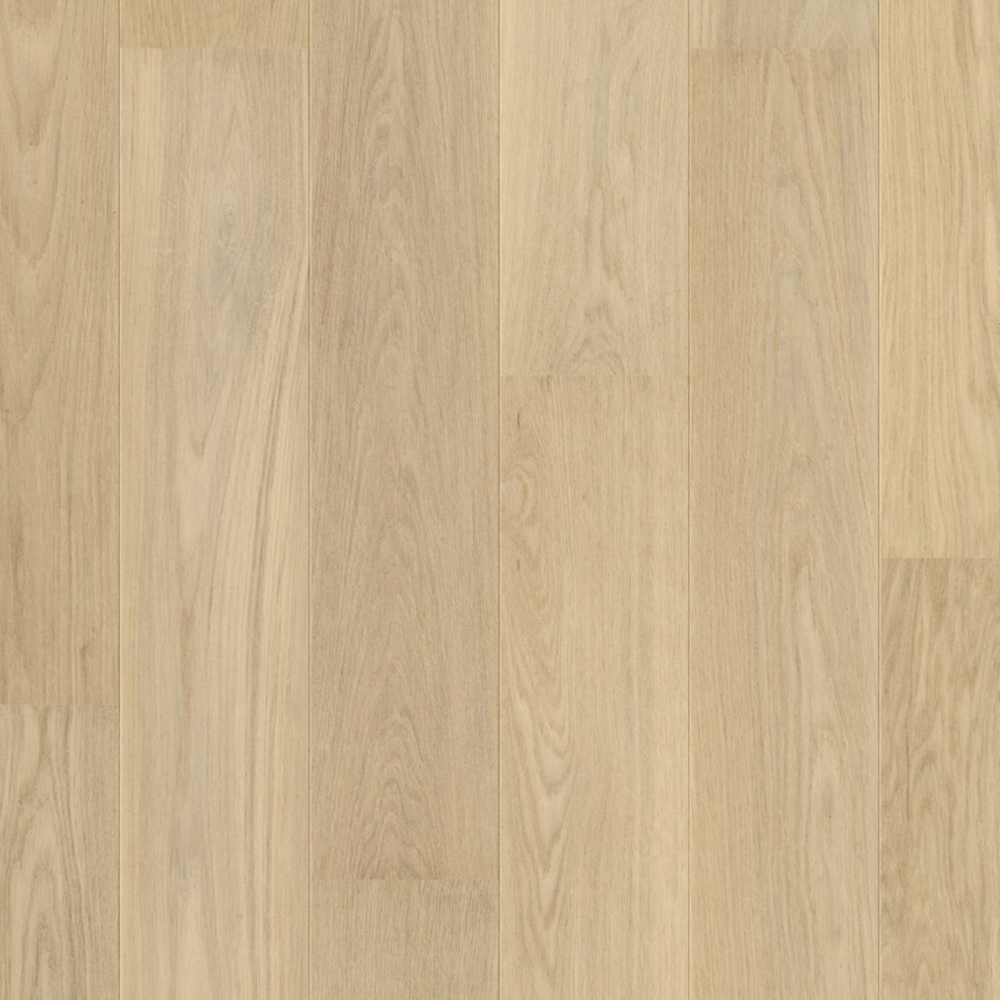 Pavimento in PARQUET CASCADA ROVERE DEL GIGLIO EXTRA OPACO QUICK-STEP effetto chiaro e arioso, ideale per appartamenti di piccole e medie dimensioni dove la percezione dello spazio è centrale