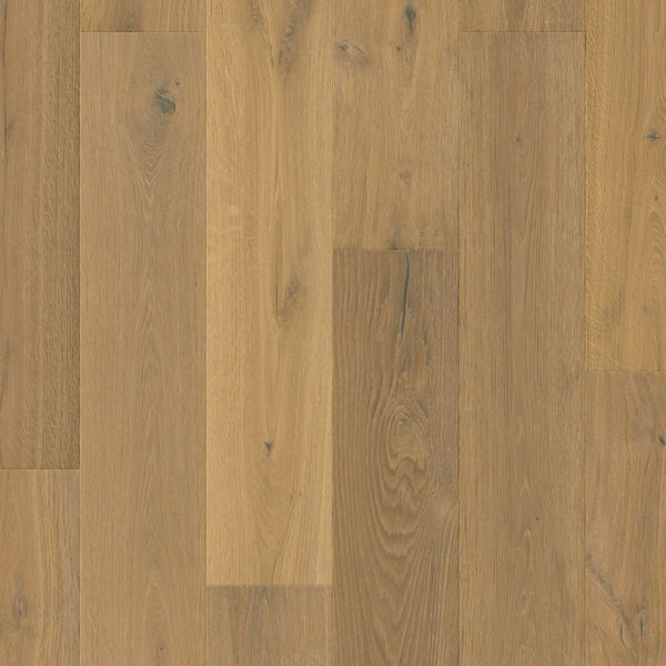 Pavimento in PARQUET CASCADA ROVERE SENAPE EXTRA OPACO QUICK-STEP effetto legno base cromatica calda e avvolgente adatta a contesti contemporanei