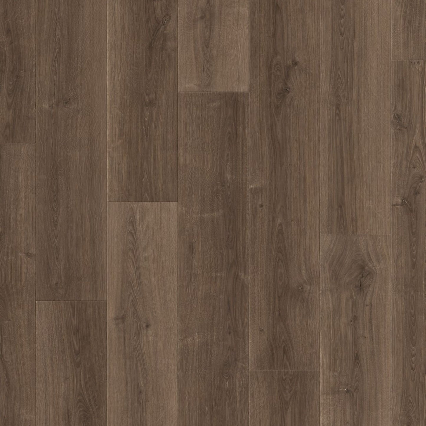 Pavimento in Laminato CAPTURE ROVERE SPAZZOLATO MARRONE QUICK-STEP sistema Uniclic e compatibile con riscaldamento a pavimento