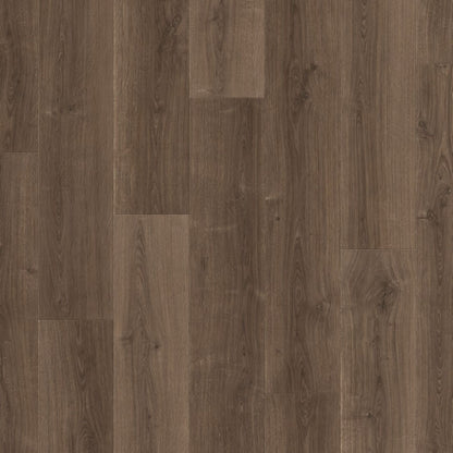 Pavimento in Laminato CAPTURE ROVERE SPAZZOLATO MARRONE QUICK-STEP sistema Uniclic e compatibile con riscaldamento a pavimento
