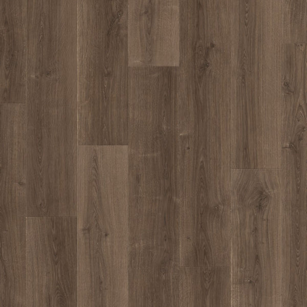Pavimento in Laminato CAPTURE ROVERE SPAZZOLATO MARRONE QUICK-STEP sistema Uniclic e compatibile con riscaldamento a pavimento