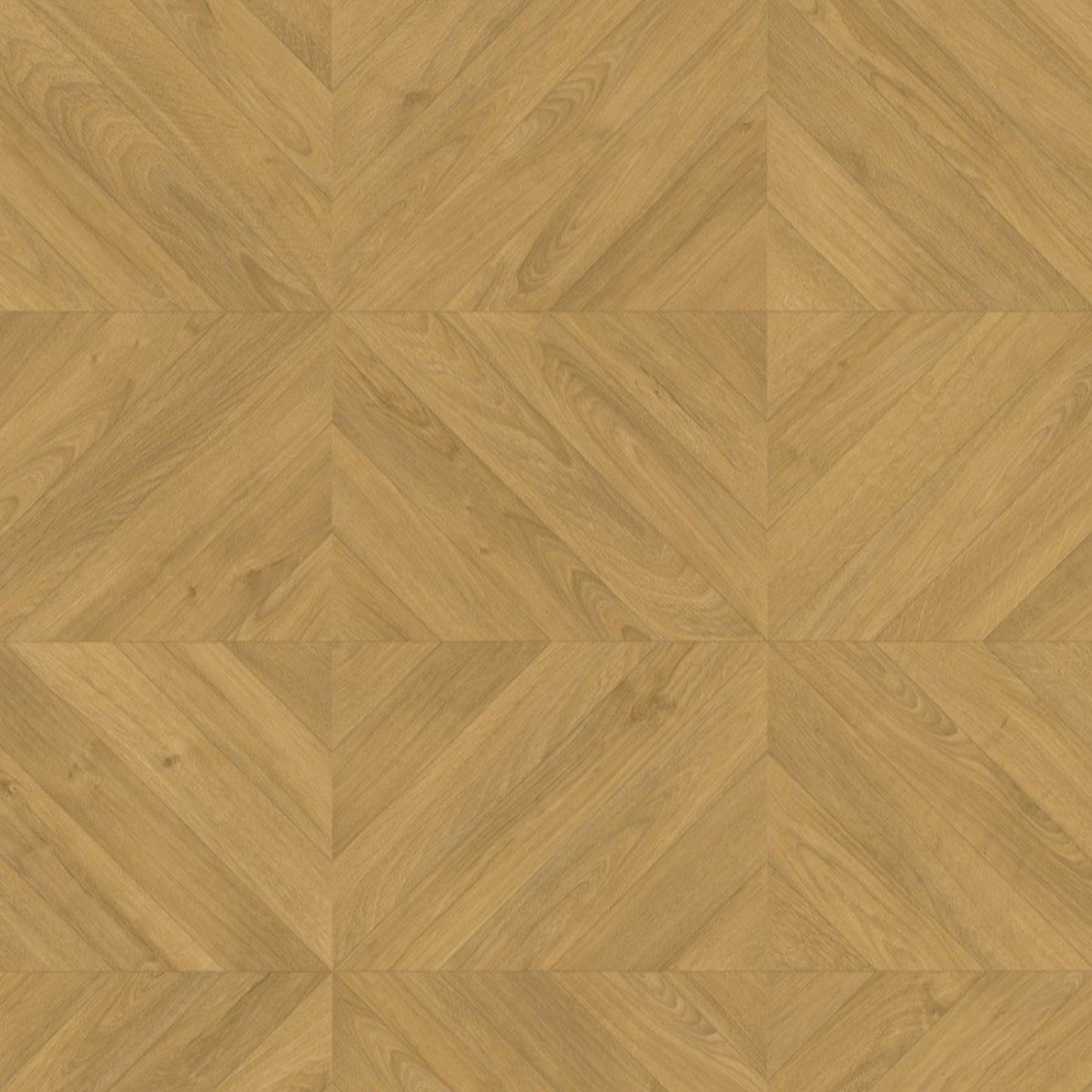 Pavimento in Laminato IMPRESSIVE PATTERNS ROVERE SPINA NATURALE QUICK-STEP posa geometrica, impermeabilità totale, resistenza ai graffi e compatibilità con riscaldamento a pavimento